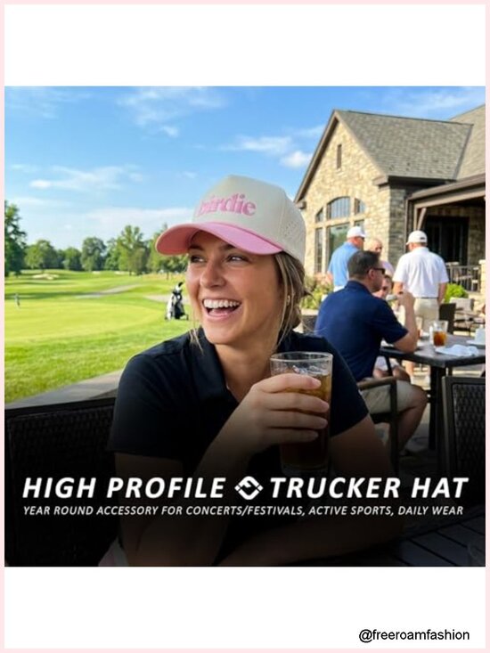 Performance Rope Golf Trucker Hat - Moisture-Wicking Adjustable Baseball Cap main image 5